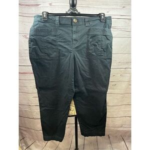 Style & co size 12 black cropped pants -21 inches inseam‎